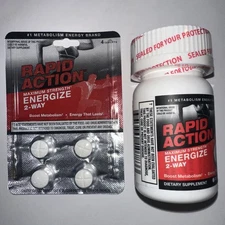 30ct Rapid Action Energy 2 Way Energy FOCUS MOOD Boost 1 SEALED Bottle NEW