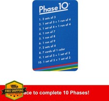 Mattel Phase 10 Card Game 108 Cards Ages 7+ Family Adult Game Night