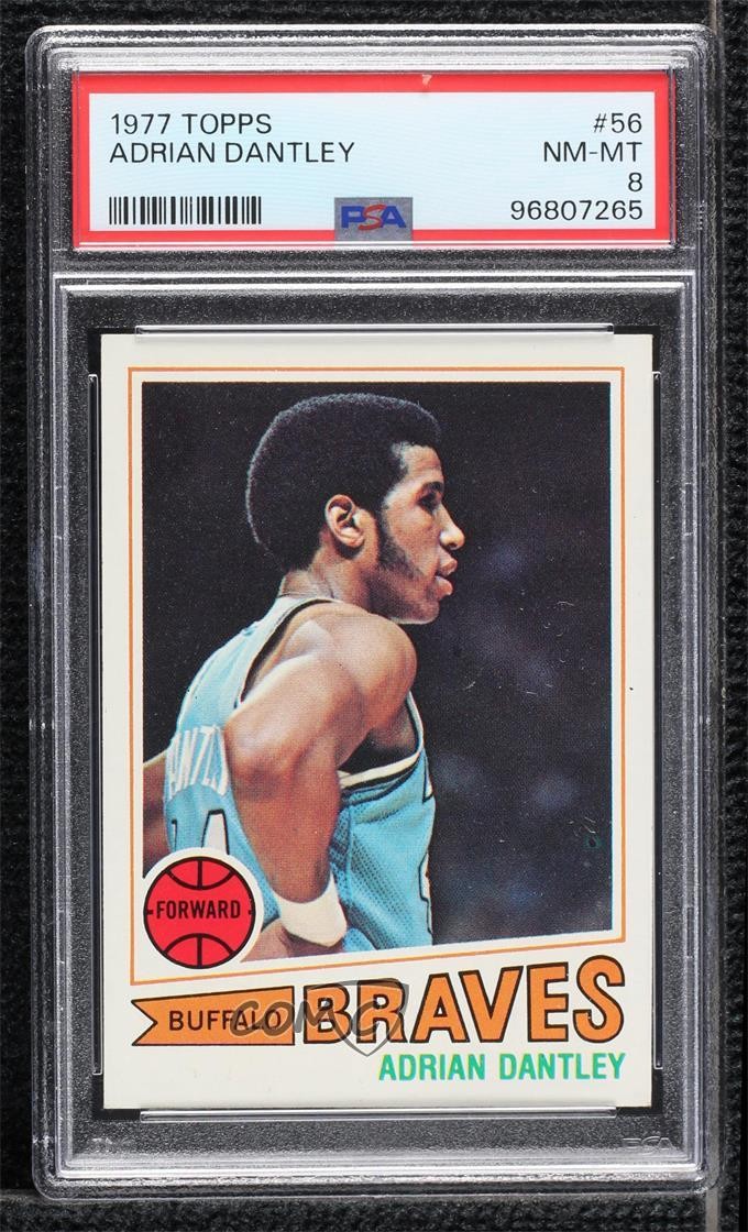 1977-78 Topps Gray Back Adrian Dantley #56 PSA 8 Rookie RC HOF