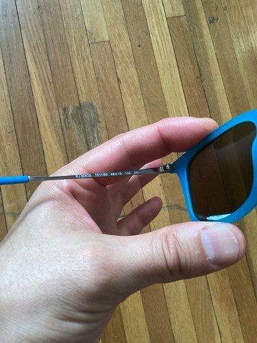 Luxe Ray-Ban Kids Solid Blue Gradient Avaitor Sunglasses RJ9063S-7011,Flaws - Picture 4 of 4