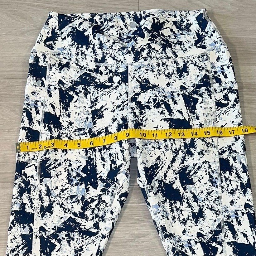 SOFIA Active Black White Blue Abstract Print High… - image 5