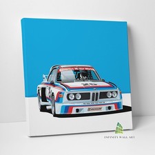 Blue BMW Canvas Art Wall Art Print Picture Sports Cars Framed Decor -E619