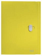 L:3 Flap Folder Recycle A4 PP Yellow
