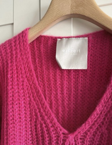 Strickpullover/ leuchtendes Pink/ Gr M - Bild 2 von 4