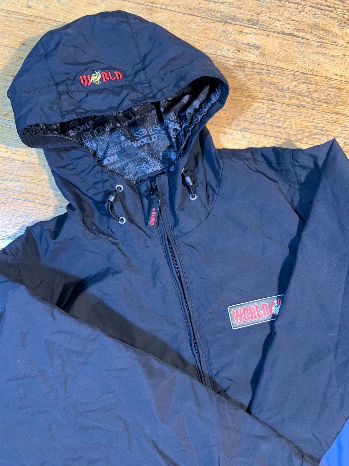 VTG World Industries Youth Large Snowboarding Tech Cargo Jacket Skate Y2K 90s