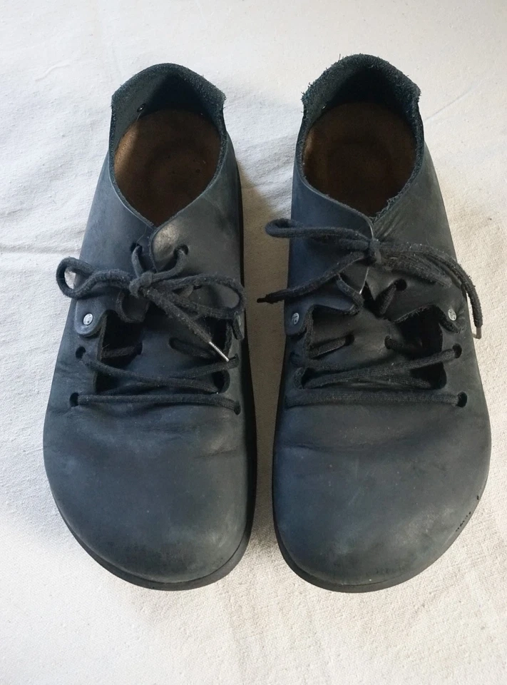 Birkenstock Montana Zapatos con Cordones Regulares de Cuero Engrasado Negro Para Hombre EE. UU. 11 Eur 44 Foto 2 de 4