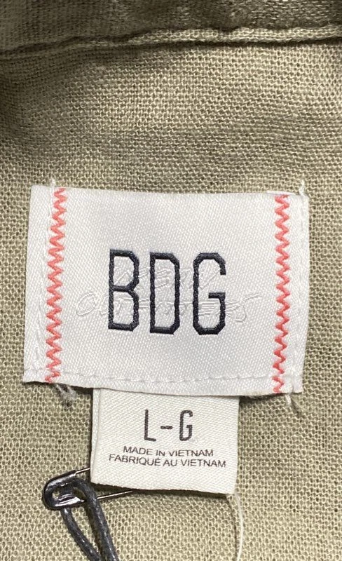 BDG Men Green Embroidered Button Up Shirt Size L - Image 3 of 4