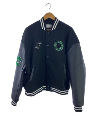 HARSH AND CRUEL Stadium Jacket, Large, Sleeve Panel, Black