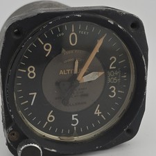 Kollsman Altimeter Pressure Instrument Aviation Gauge  Part #371K-05 Untested
