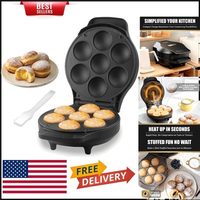 Danish Pancake Maker - Bake 7 Mini Ebelskivers Effortlessly, Non-Stick Design