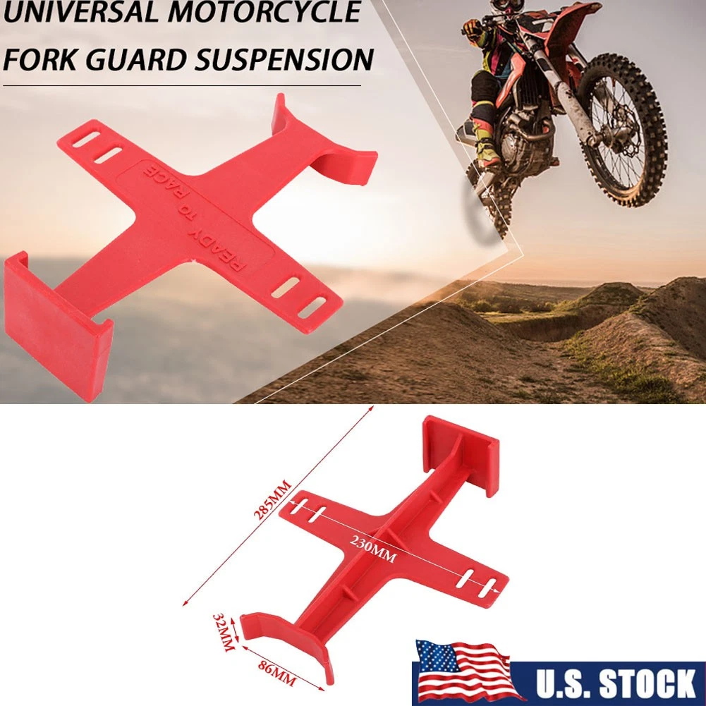 USTPO Universal Motorcycle Fork Saver,11.2 Inches Fork Support Brace Suspension Guard Protector With 2 Velcro Straps For Dirt Pit Bike Motocross Enduro Supermoto Black - View #9