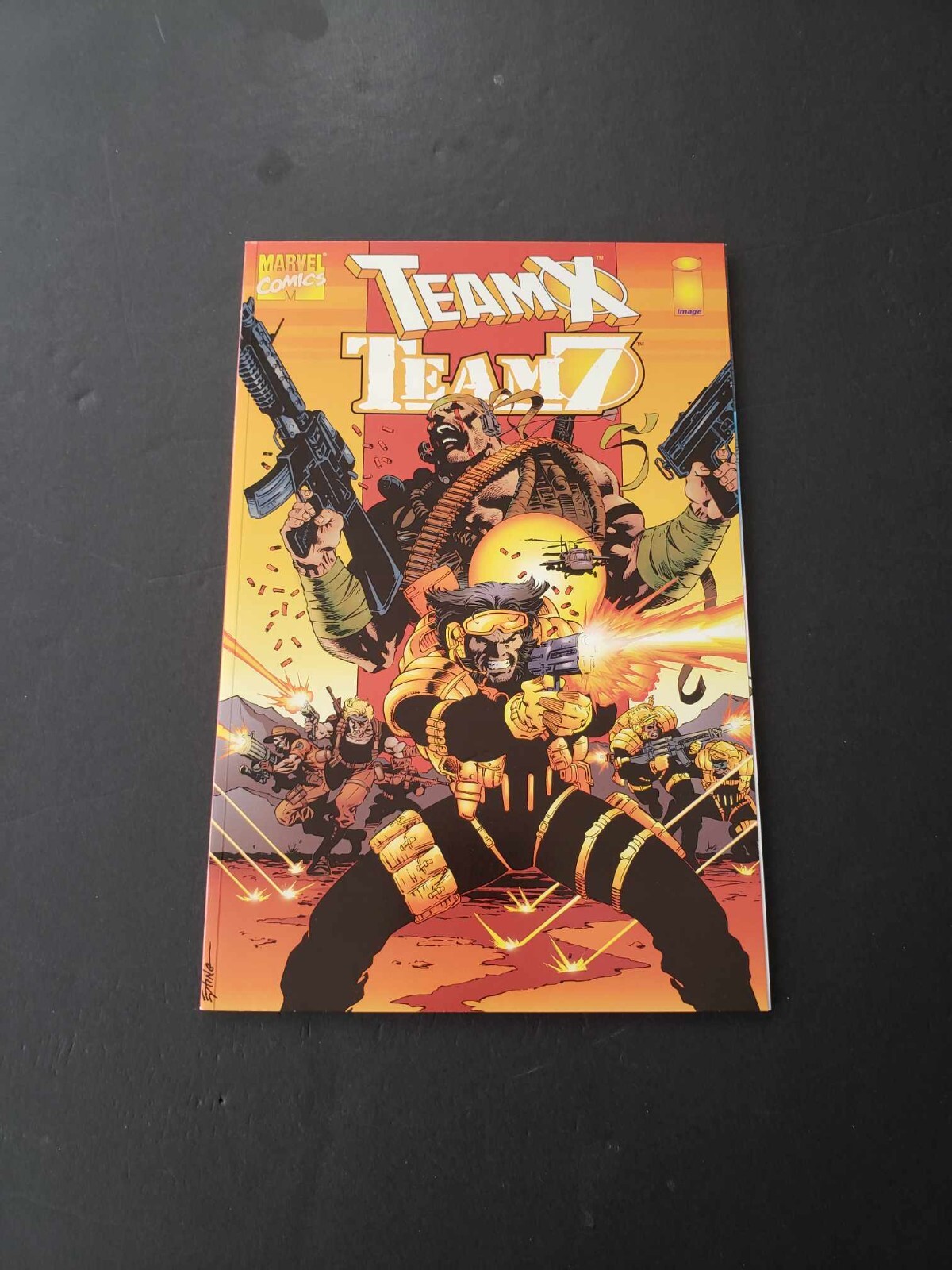 TEAM X-TEAM 7- ONE SHOT (1996)-MARVEL IMAGE CROSS-OVER-WOLVERINE DEATH BLOW-VF+