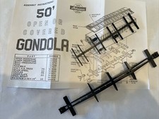 Athearn HO 50' Flat, Gondola Car Parts 14002  14003 Upper  Lower Underframes