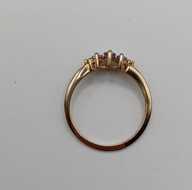 10k Gold Tanzanite Ring Size 7 - image 6