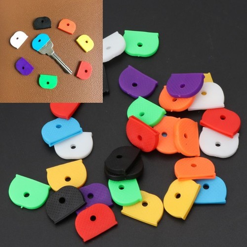 32 Pieces Key Cap Key Identifier Tag Covers Ring Labels Rubber Keycaps, Assorted - Picture 4 of 10
