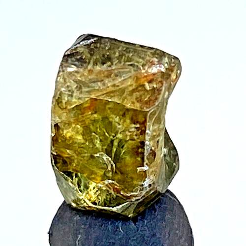 5,09 ct, 11 mm echter natürlicher Zirkon Kristall unbehandelter Mogok Burma G210