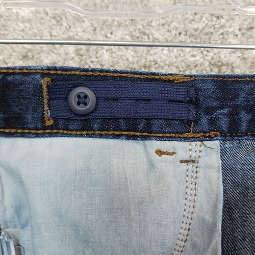 The Childrens Place Jeans Boys Sz 18 Blue Dark Wash Skinny Adjustable Waist Play - Picture 10 of 12