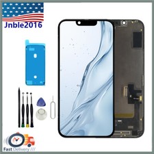 Replace For iPhone 14 Soft OLED Display LCD Touch Screen Digitizer Frame Tool US