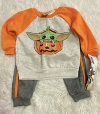 Star Wars Mandalorian Grogu Halloween Boy  s Two Piece Outfit Set Size 2T