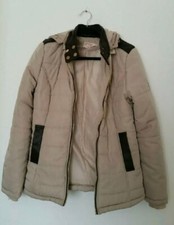 Krisp Womens Hooded Puffer Jacket Size 10 Coat Long Sleeve Pocket Full Zip Warm