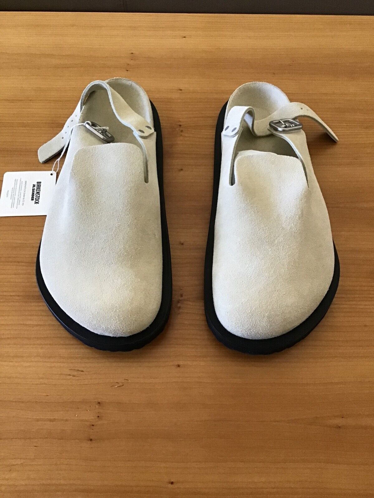 NIB! JIL SANDER X BIRKENSTOCK MENS BERLIN SUEDE CLOG MULES, SIZE 12 US-45 EU