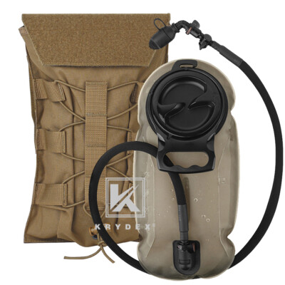 #ad KRYDEX 1.5L Water Bladder Tactical Hydration Pack MOLLE Panel for Vest Coyote $16.95