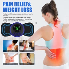 USB Mini Electric Neck Back Massager Smart Cervical Massage Patch Stimulator US