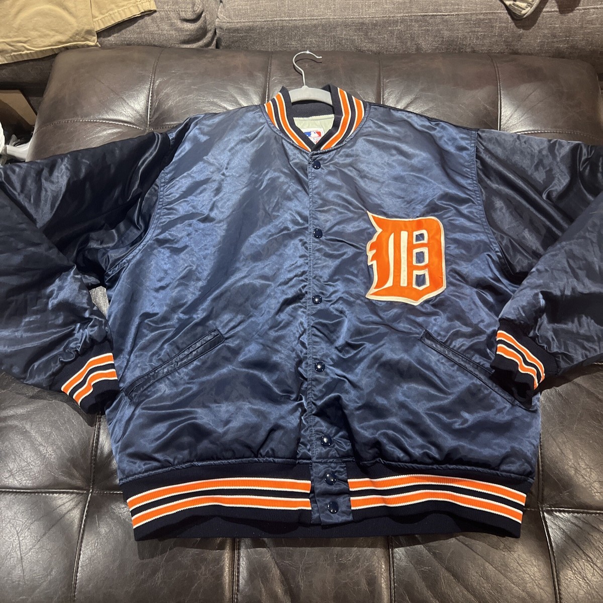 VINTAGE Felco DETROIT TIGERS SATIN JACKET XL Made In USA | eBay