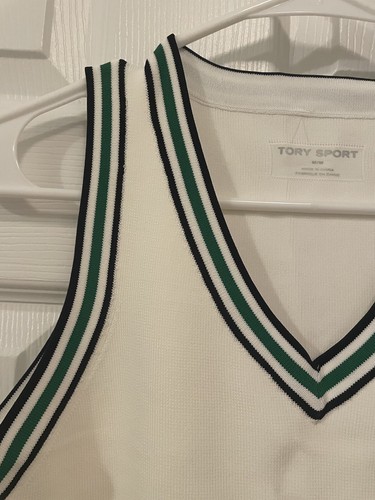 NWOT TORY SPORT Jersey Tennis Minidress In White (Size M) - Picture 6 of 10