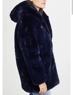 navy blue  maria  coat by apparis brand