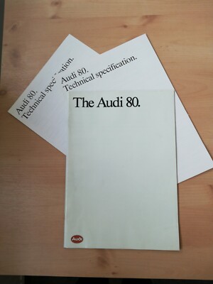 Audi 80 brochure (8/88), plus technical specification