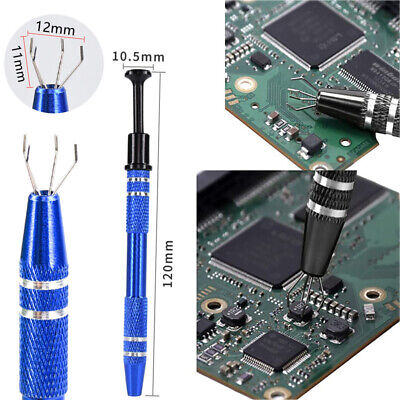 Ic Extractor Electronic Components Blue Four-claw Pick Up Pen Hand Tool  Chip Pick Up Ic Pick Up Phone Repair Tool Ic Chip Pick Up Screw Precision  Electronic Component Parts Pick Up Capacitor