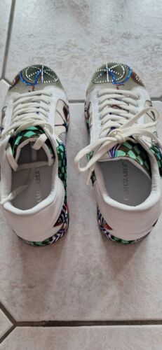 Camuzares, ausgefallener Leder Sneaker, Glitzer, Samt, Swarovskisteinchen, 41 - Bild 6 von 8