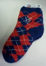Houston Texans Women's Sleep Soft Socks Medium Size 6 to 11 Argyle