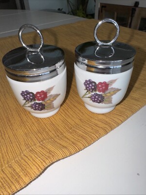Two Vintage  royal Worcester egg cobbler