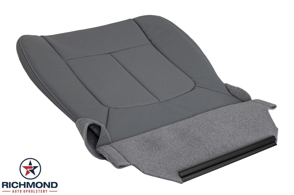 2011-2016 福特 F250 F350 F450 F550 XL - 司机侧底乙烯基座椅套灰色 — 第 4/4 张图片