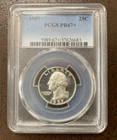 1957 25C Washington Silver Quarter PCGS PR67+