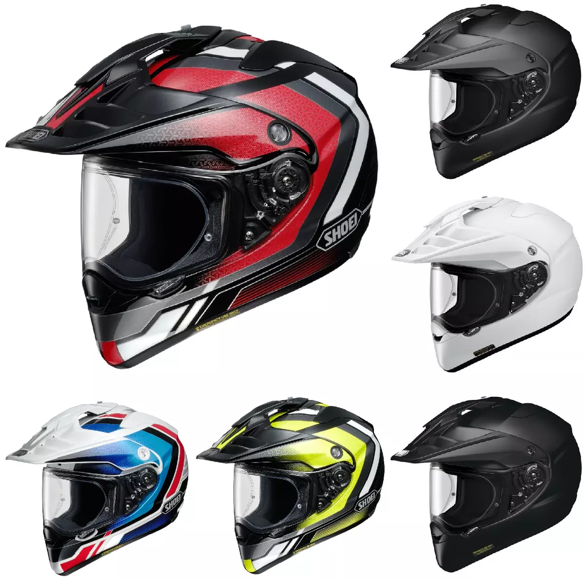 SHOEI Hornet ADV Full Face Motorcycle Motorbike Motocross Adventure Crash Helmet