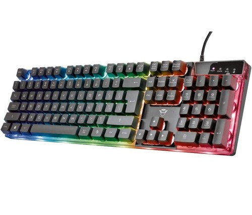 Trust GXT 835 Azor Tastiera Gaming illuminata (23822) - Foto 1 di 1