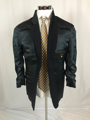 Hart Schaffner & Mark Sport Coat Blazer Men’s 39R Navy Pinstripe Single Vent - Picture 8 of 14