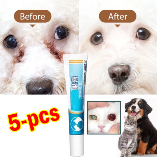 5XPet Cat Dog Eye Ointment Pet Eye Ointment Corneal Inflammation Eye Ointment-US