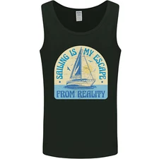 Sailing My Escape From Reality Sailor Mens Vest Tank Top
