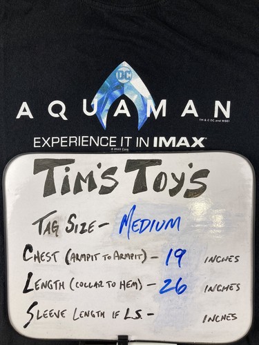 DC Comics Aquaman IMAX Promo T-Shirt Jason Mamoa Men's Size Medium - Picture 6 of 6