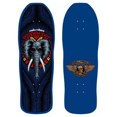 Powell Peralta Vallely Elephant 9.85'' Navy Blue Shape 163B SP3 Concave Deck