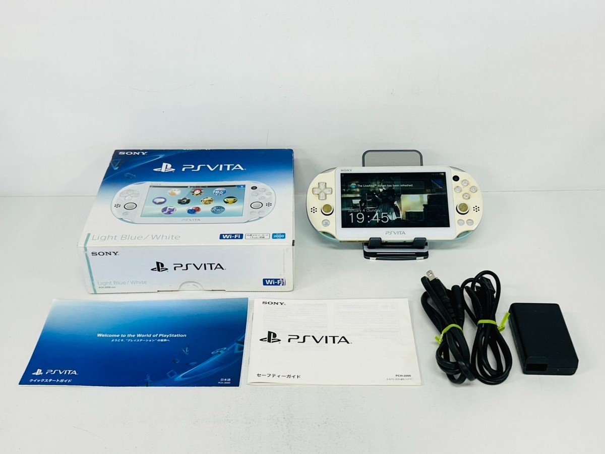 SONY PS Vita PCH-2000 Slim Light Blue White Wi-Fi FW:3.65 w