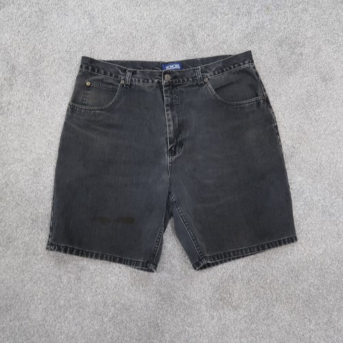 Vintage Black Denim Shorts Mens 38 