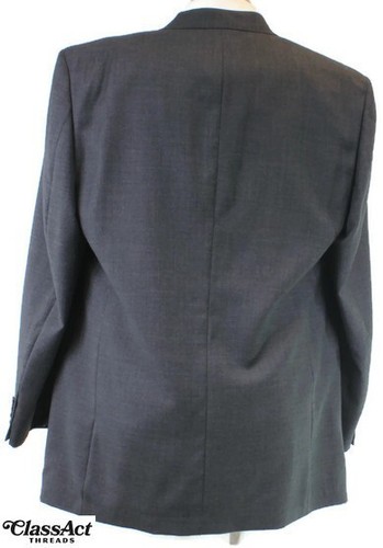 Bill Blass 3 Piece Suit Wool Gray Glen Plaid Mens 46XL Pleated Fronts 42" Waist - Picture 8 of 10