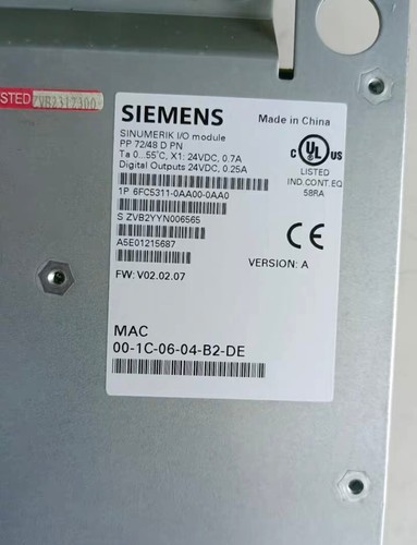 6FC5311-0AA00-0AA0 Used SINUMERIK I/O module PP 72/48,Fast shipping,DHL /FedEX#Z - Picture 2 of 4