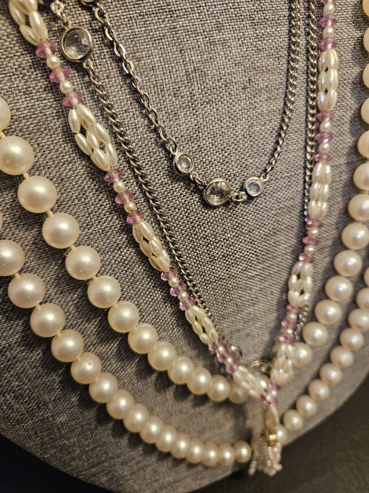 3 Vintage Assorted Statement Necklaces - image 4