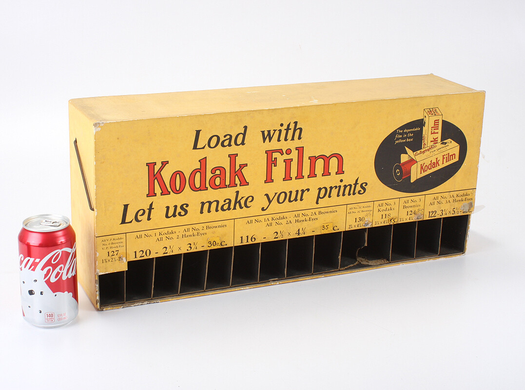 KODAK FILM DISPENSER, AUTOGRAPHIC ERA, APPROX 21 INCHES LONG/cks/197476
